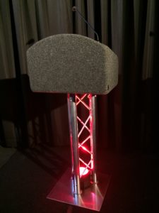 Truss Lectern with red light